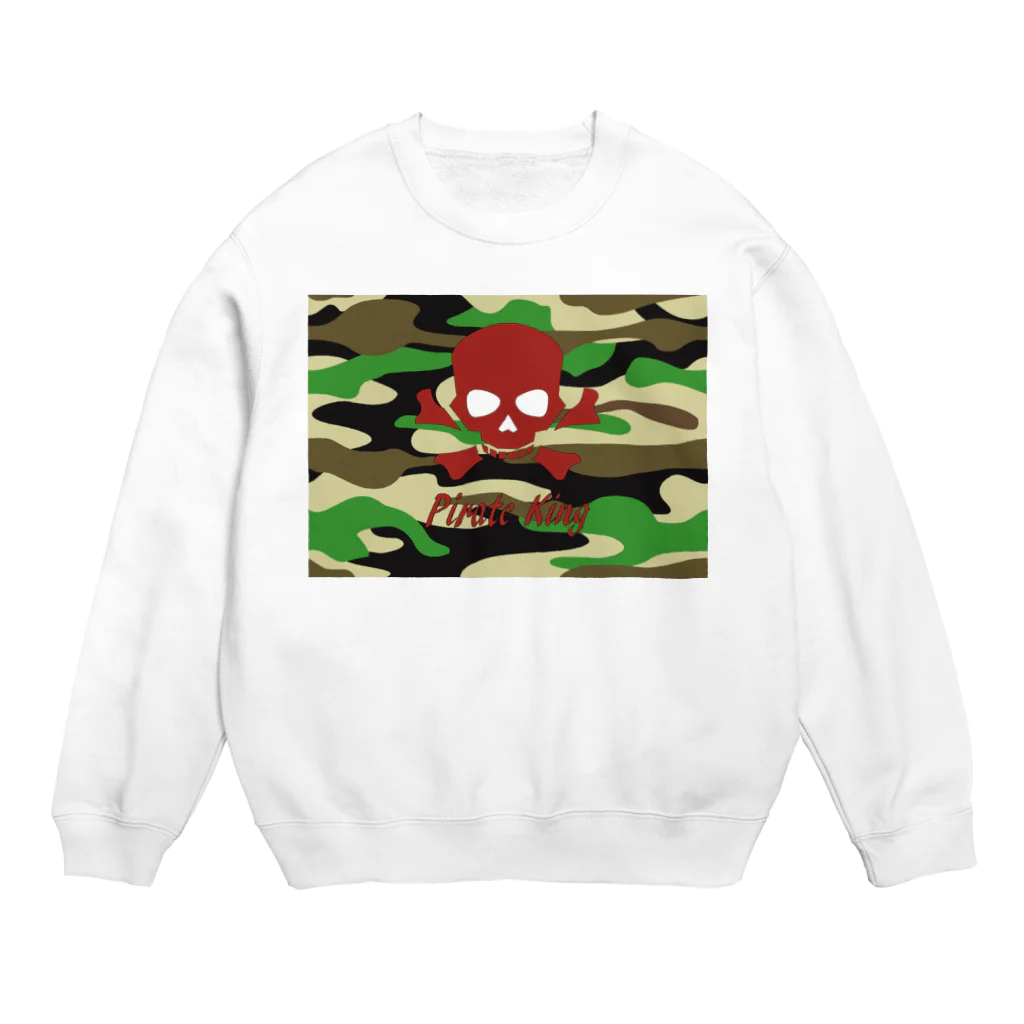 NOMAD-LAB The shopのpirate　King！（迷彩柄） Crew Neck Sweatshirt