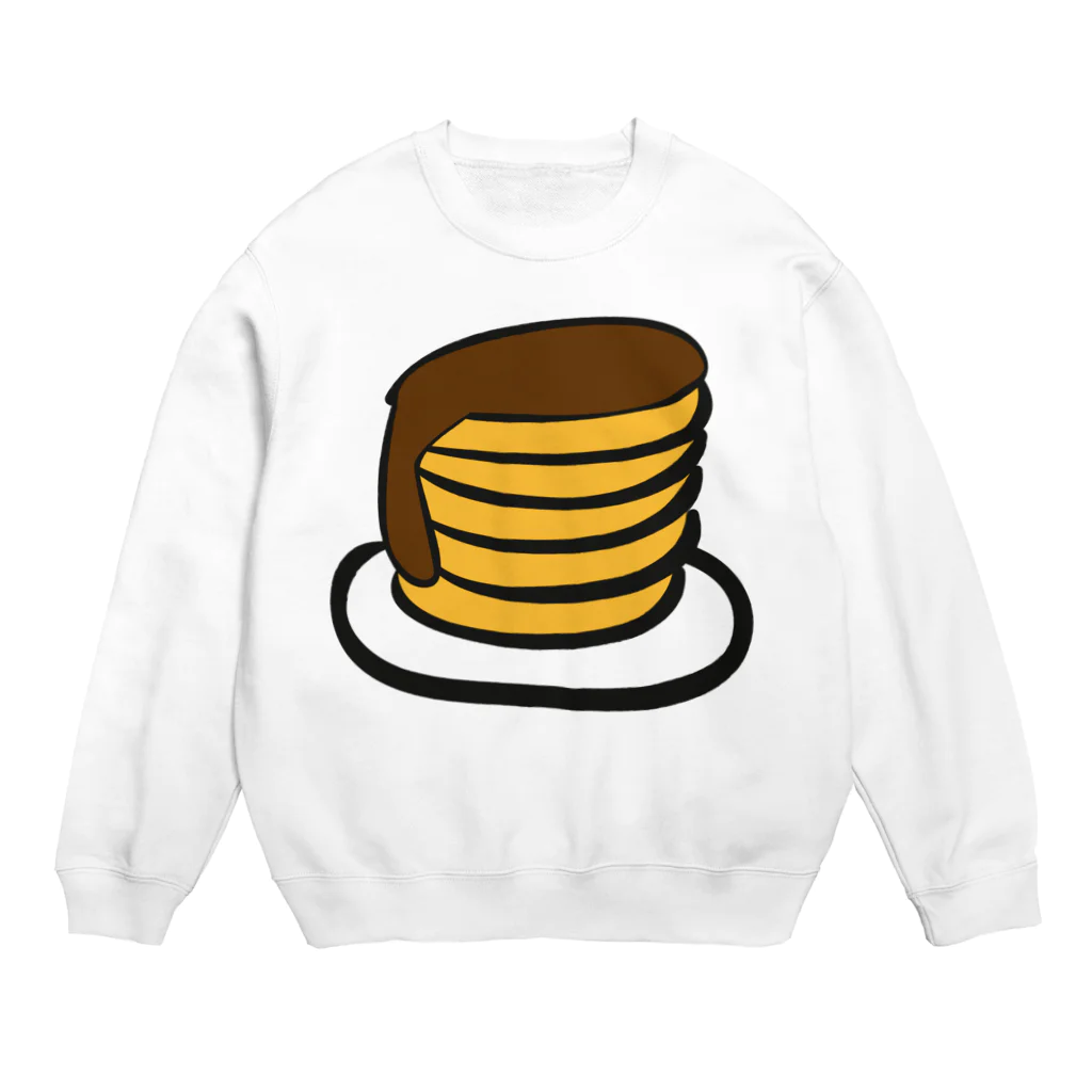 ぽっぷんすたんぷ -POP’N STAMP-のホットケーキ ---カラフルでポップなフードデザインTシャツ--- Crew Neck Sweatshirt