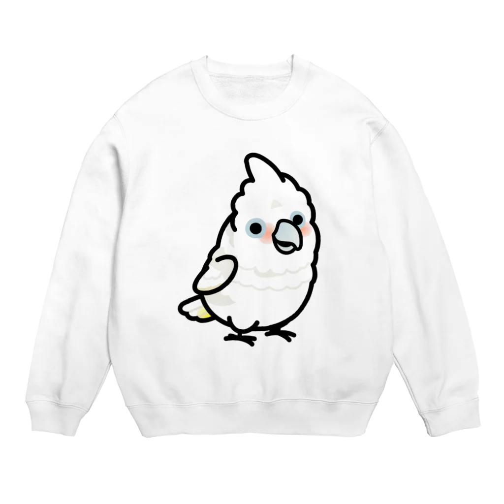 Cody the LovebirdのChubby Bird シロビタイムジオウム Crew Neck Sweatshirt