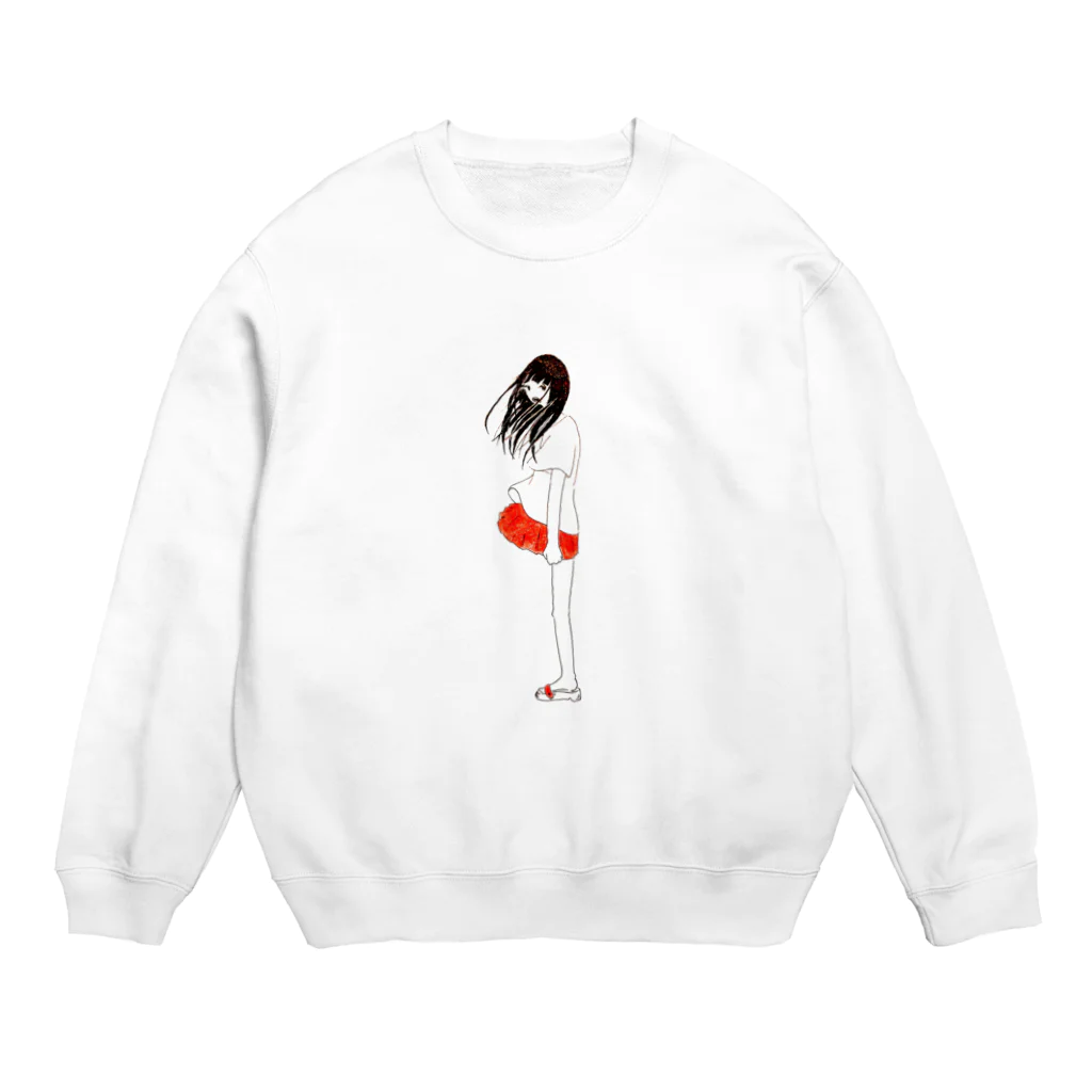 sayonara_nostalのすけてるおんなのこ Crew Neck Sweatshirt