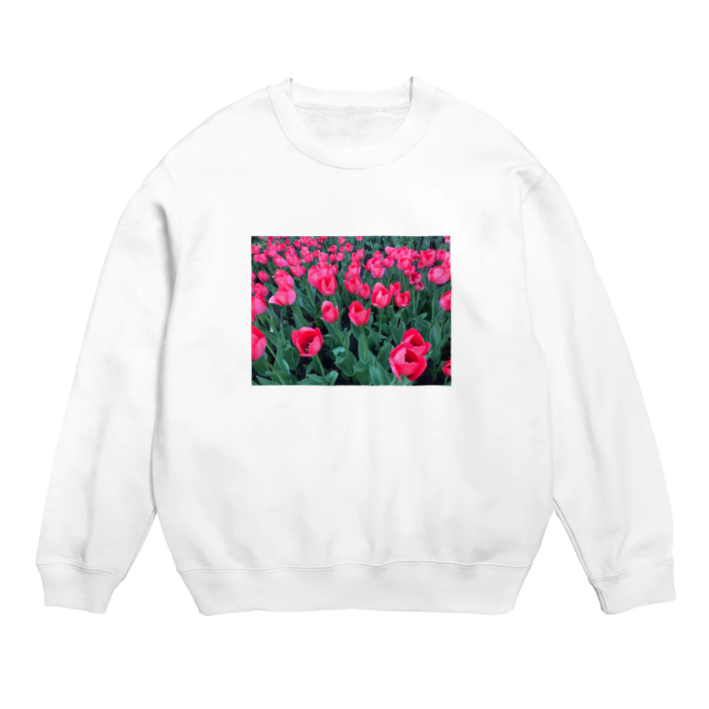 エッグ矢沢のウクライナのチューリップ Crew Neck Sweatshirt