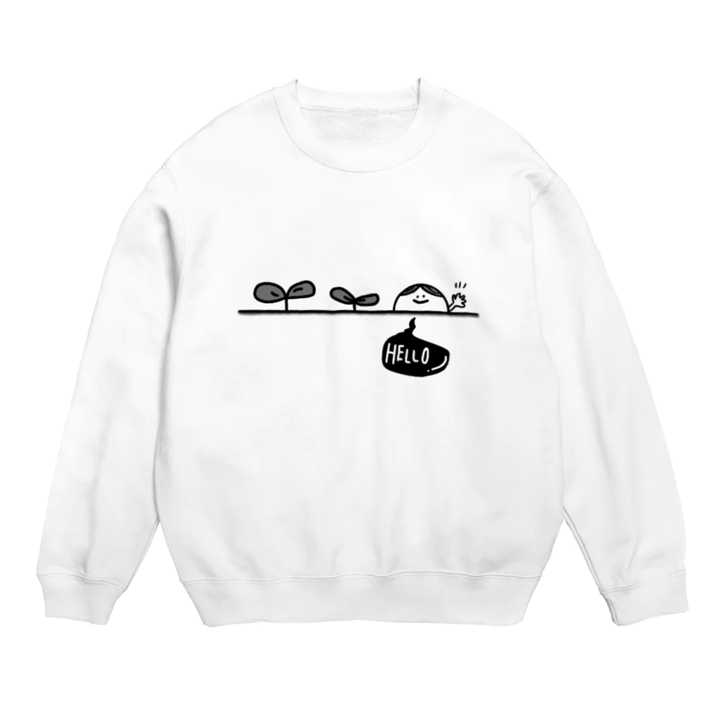 kotarorisukeのHELLO! Crew Neck Sweatshirt