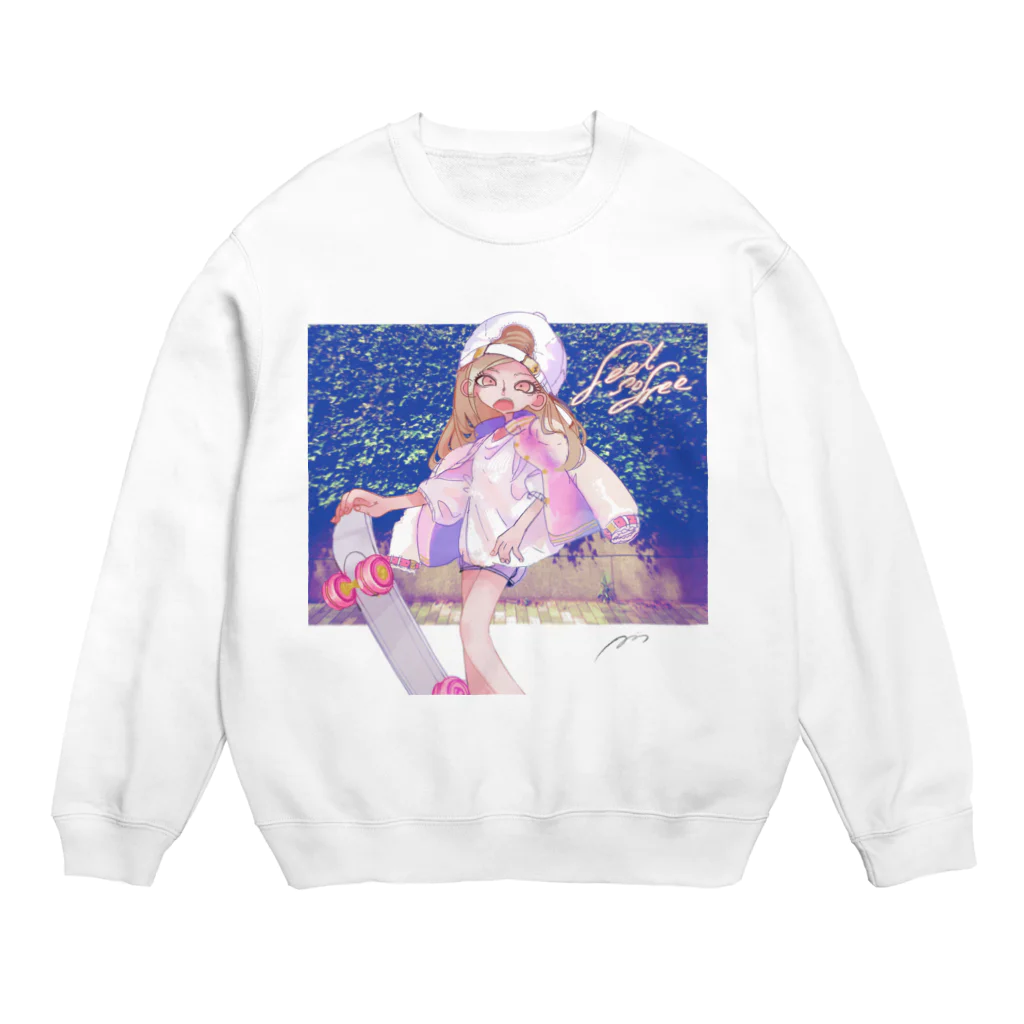 つづつのhophap pink gold Crew Neck Sweatshirt