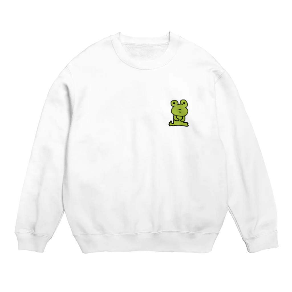 ポンコツショップの真顔のぴょんさん Crew Neck Sweatshirt