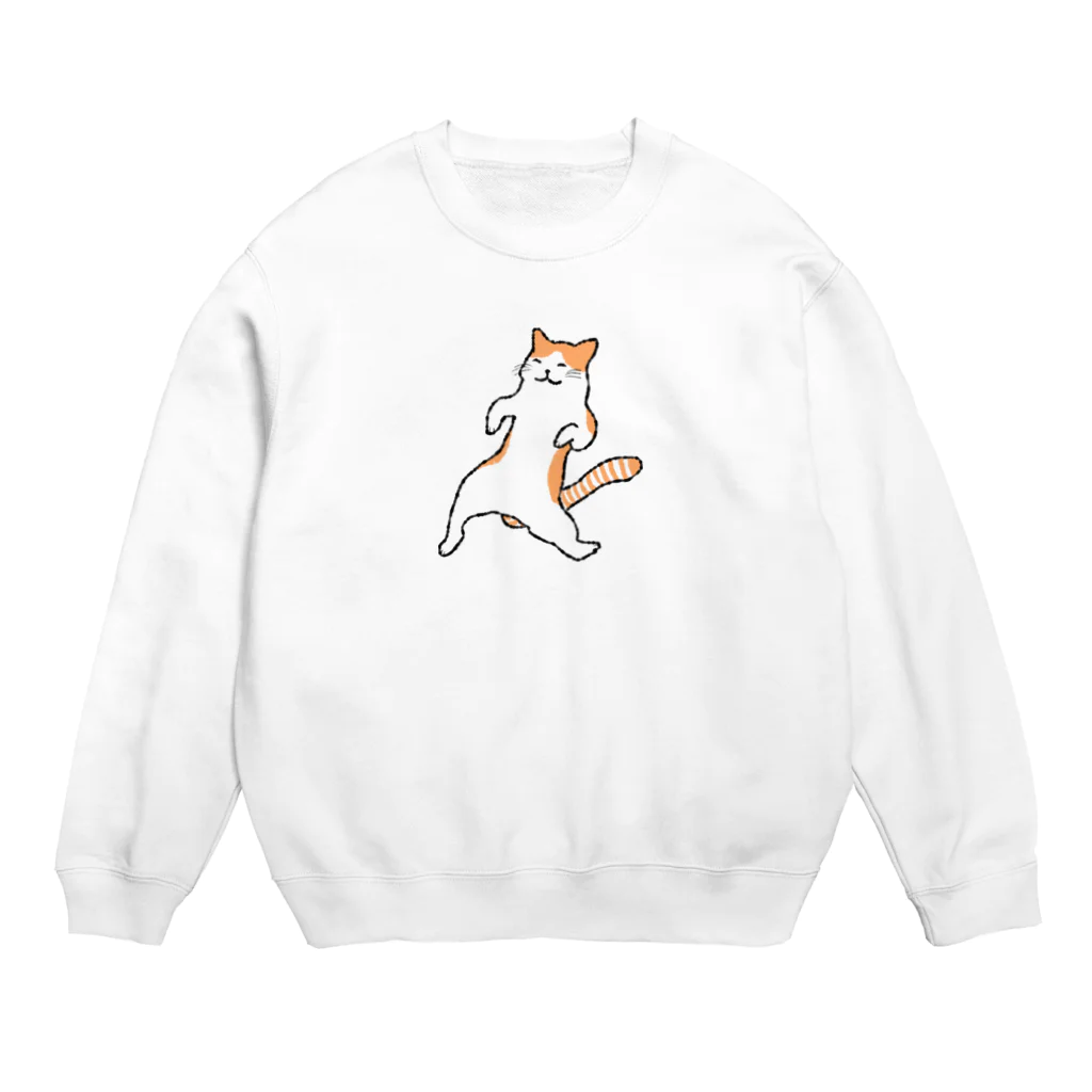 なでしこ@デザインののんびりねこ Crew Neck Sweatshirt