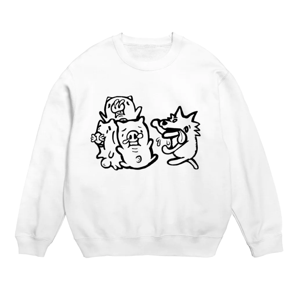 NOBIRU事務所の三匹の子豚 Crew Neck Sweatshirt