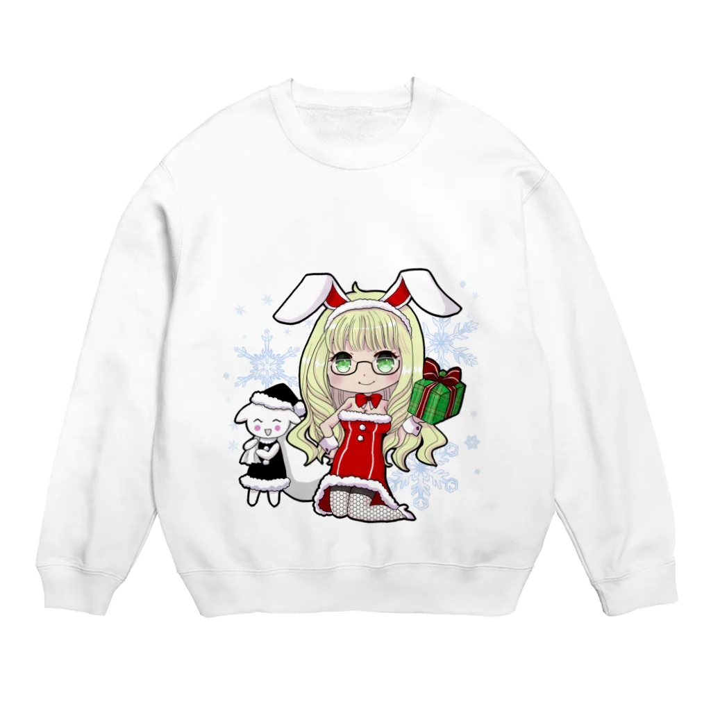 Reina_ariceのうさみみサンタの服 Crew Neck Sweatshirt