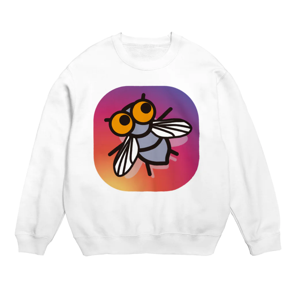 モルTのハエサン　３ Crew Neck Sweatshirt