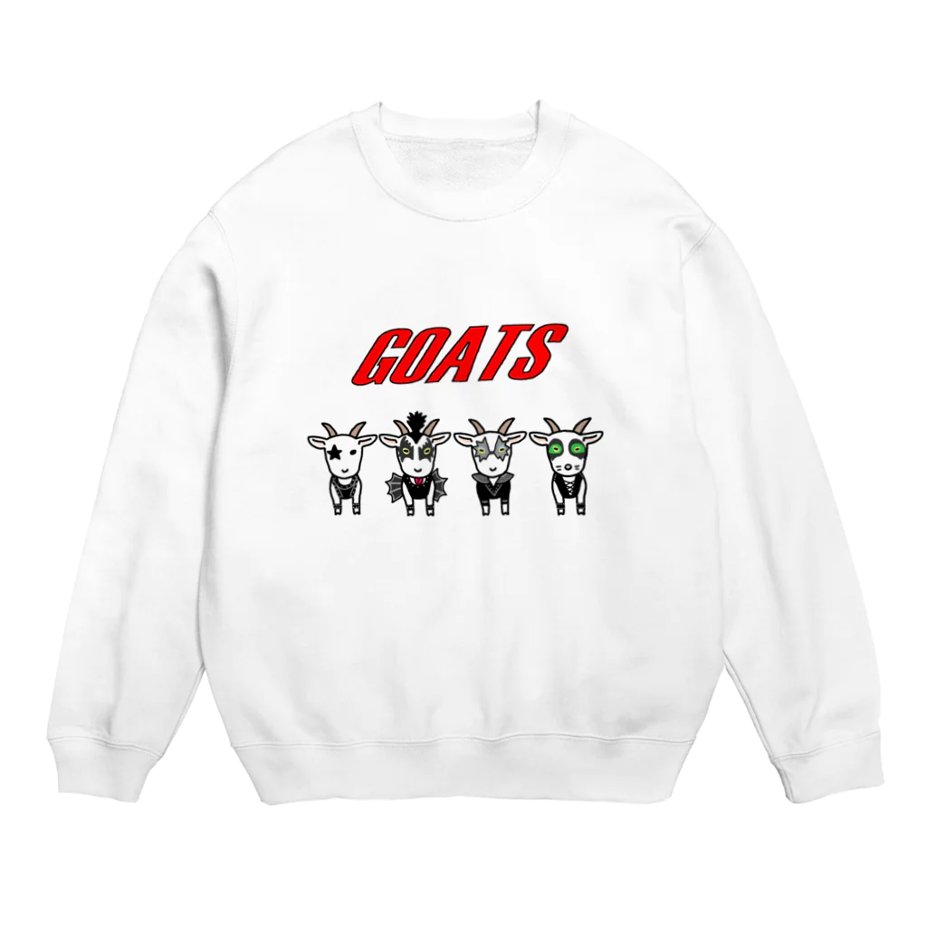 まめつぶのGoats Crew Neck Sweatshirt