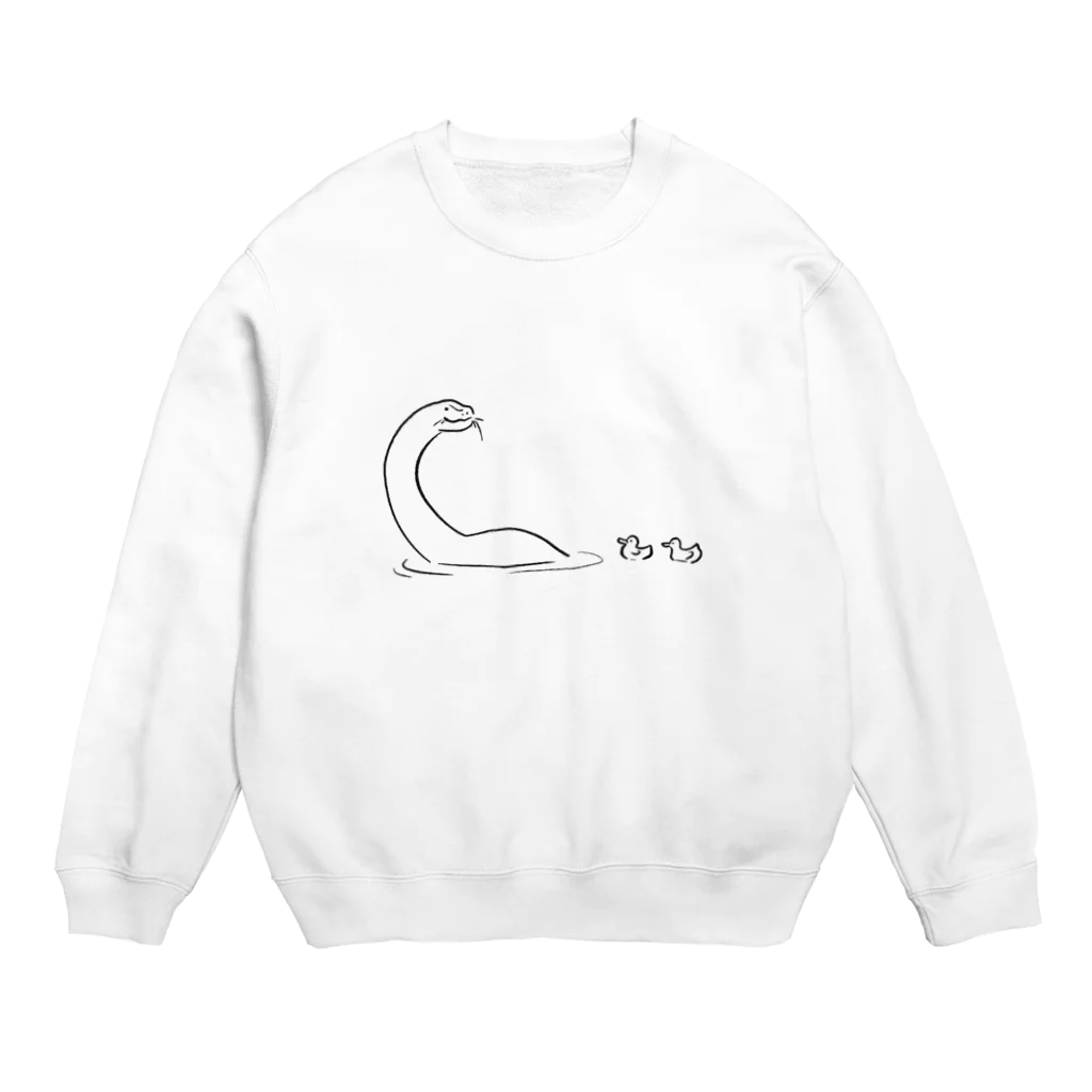 ゆるいどうぶつやのアパトとアヒル Crew Neck Sweatshirt