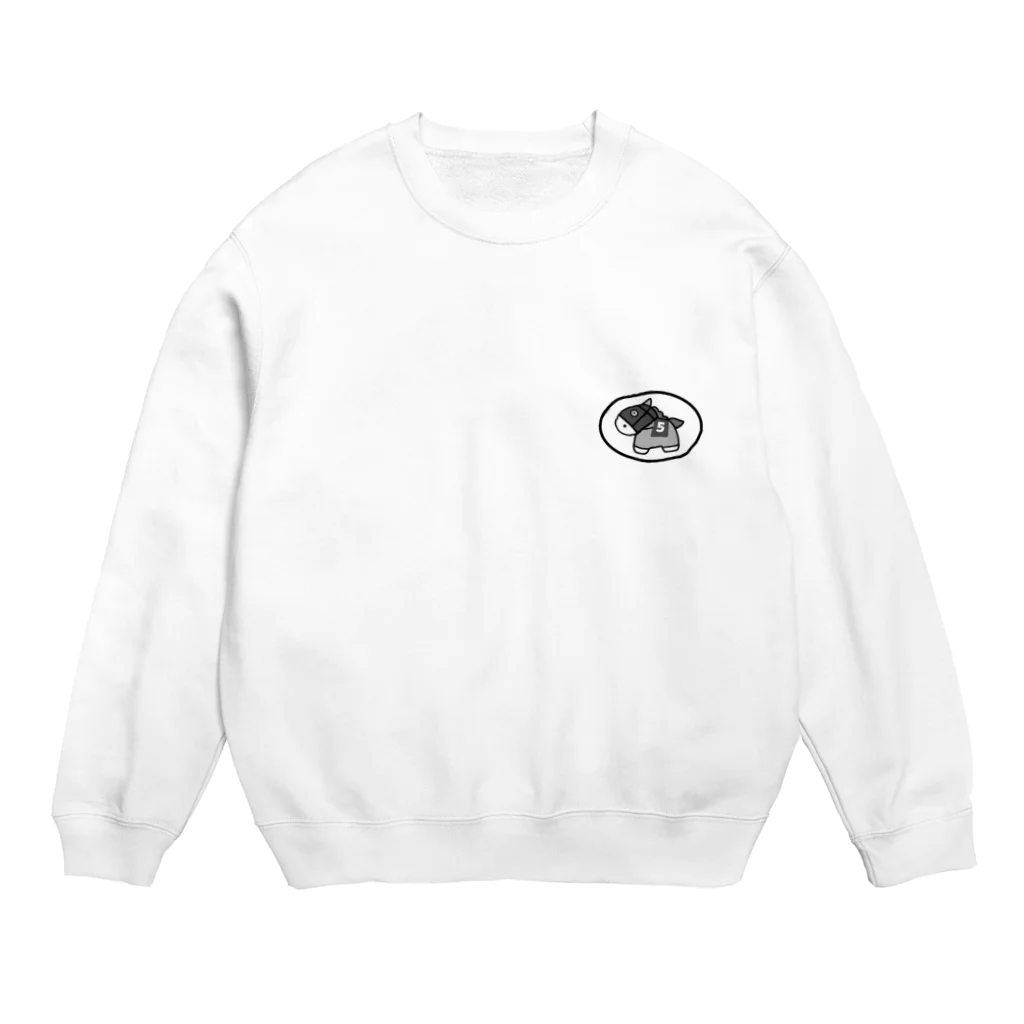 popupepeのビッグチャンスくん（黒文字） Crew Neck Sweatshirt