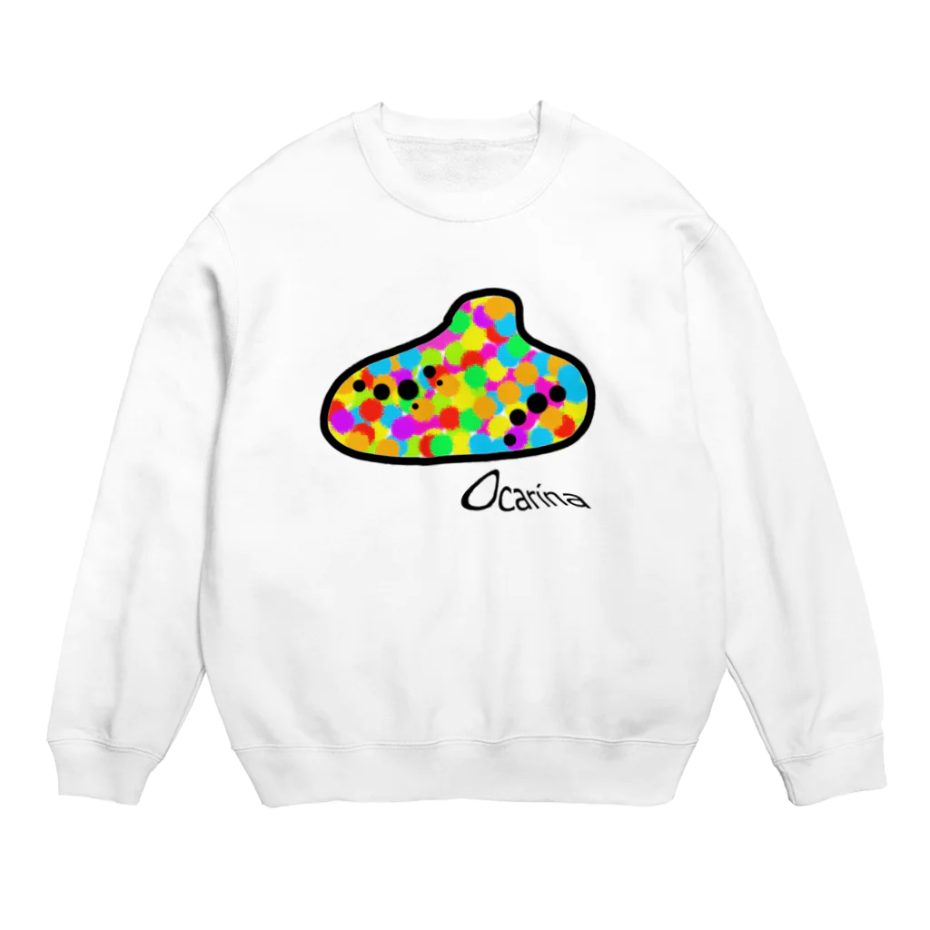 兎猫庵のOcarina  Crew Neck Sweatshirt