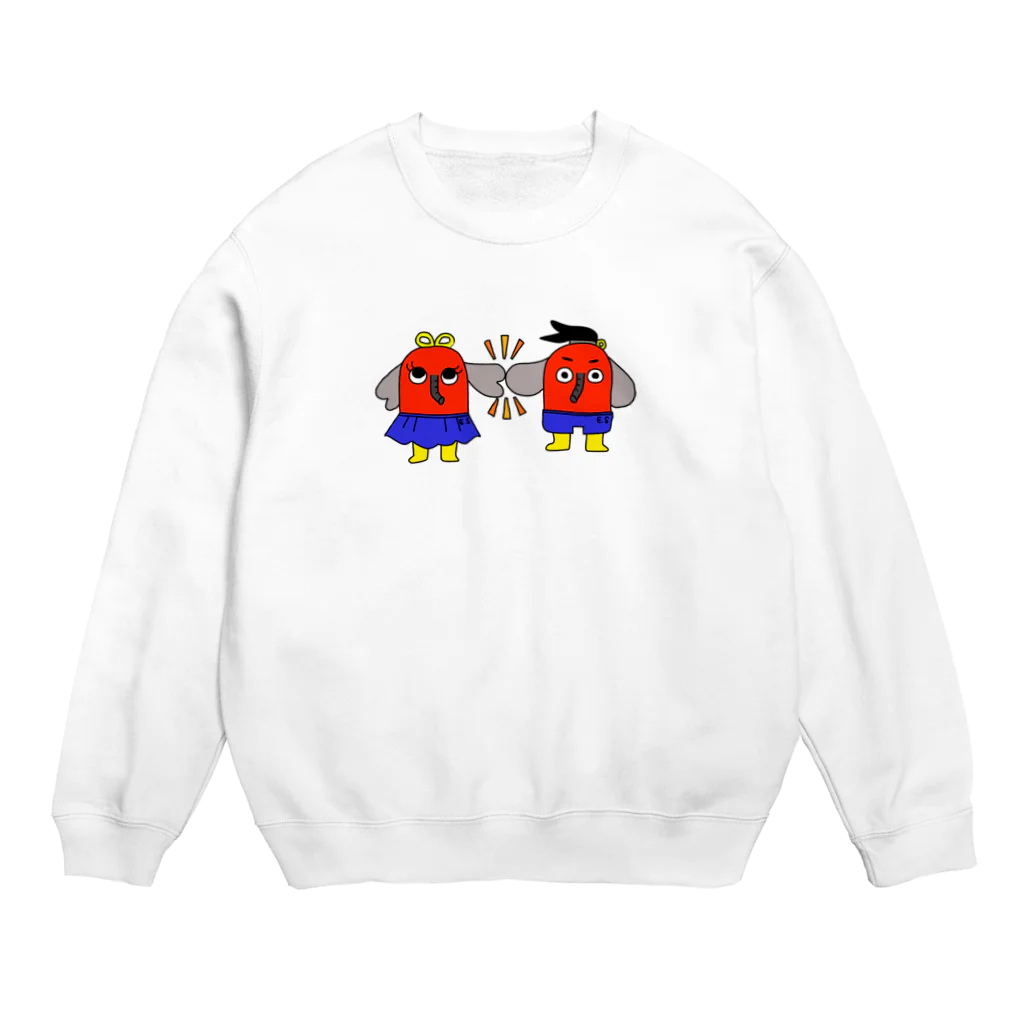 A.DramatiCの消ぞうくん&消子ちゃん Crew Neck Sweatshirt