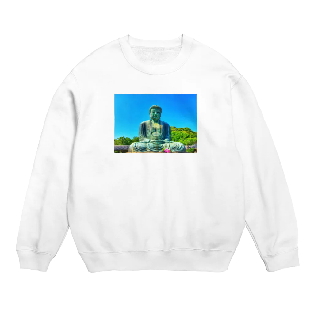 jimaの大仏様 Crew Neck Sweatshirt