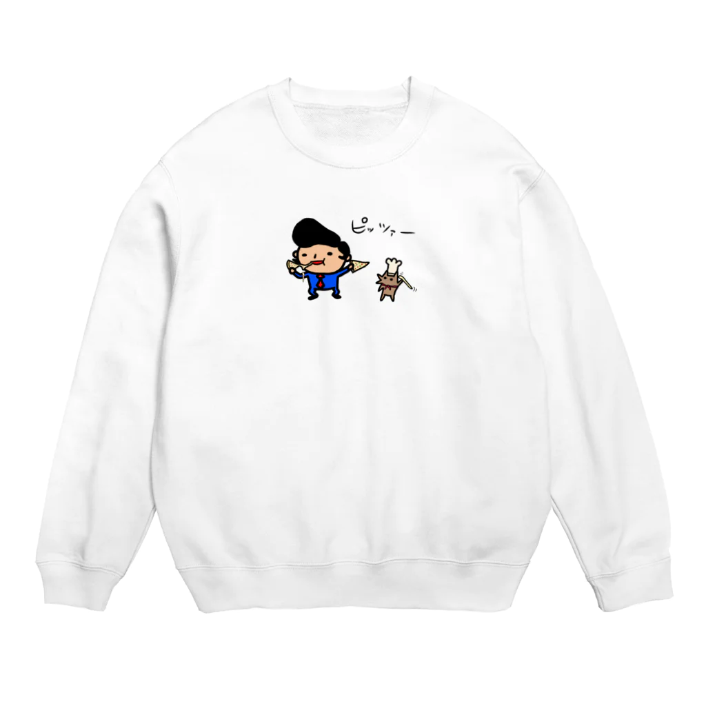 momino studio SHOPのパザピザプザペザポザ。。 Crew Neck Sweatshirt