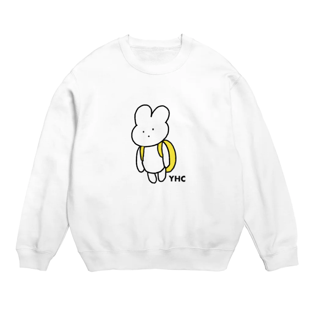 あーちゃんさんのデカプリントぶちょう（きいろ） Crew Neck Sweatshirt