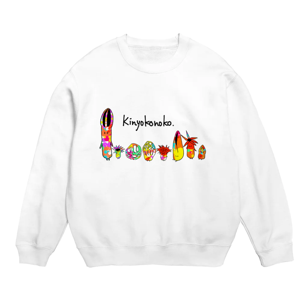 みかんじゅーすのアカカゴタケ科のみなさん（きのこ） Crew Neck Sweatshirt