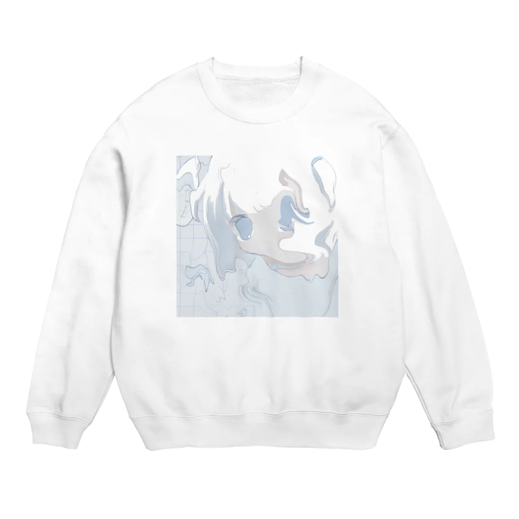 あくむ病院のさかなとおよぐの、 Crew Neck Sweatshirt