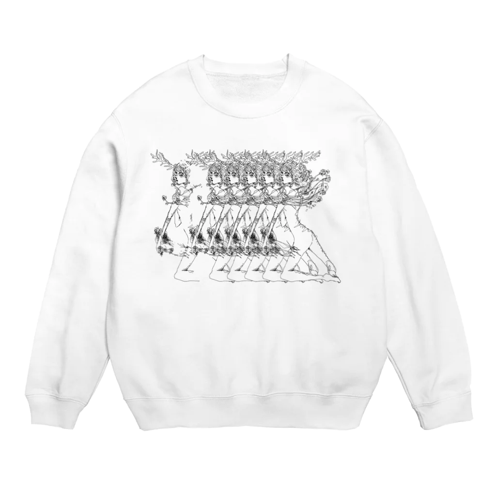 Growsea(グロウシー）のBambi(Black and White) Crew Neck Sweatshirt