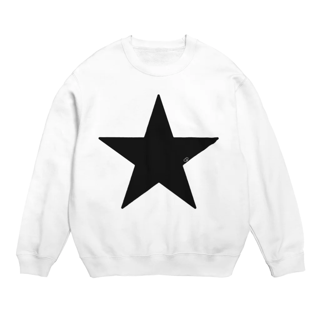 SYMBOLのBlack Star Crew Neck Sweatshirt