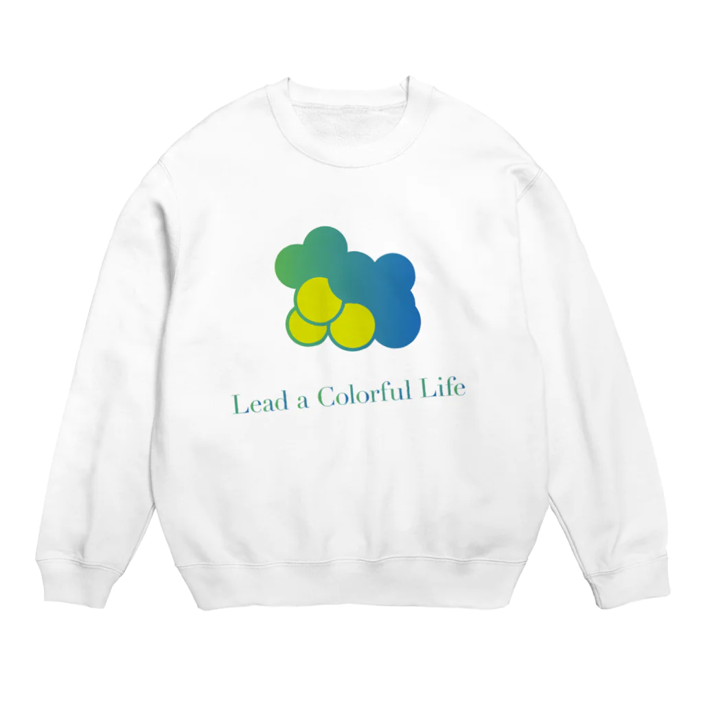 DEEPDRILLEDWELL@井戸の中のColorful Grapes Crew Neck Sweatshirt