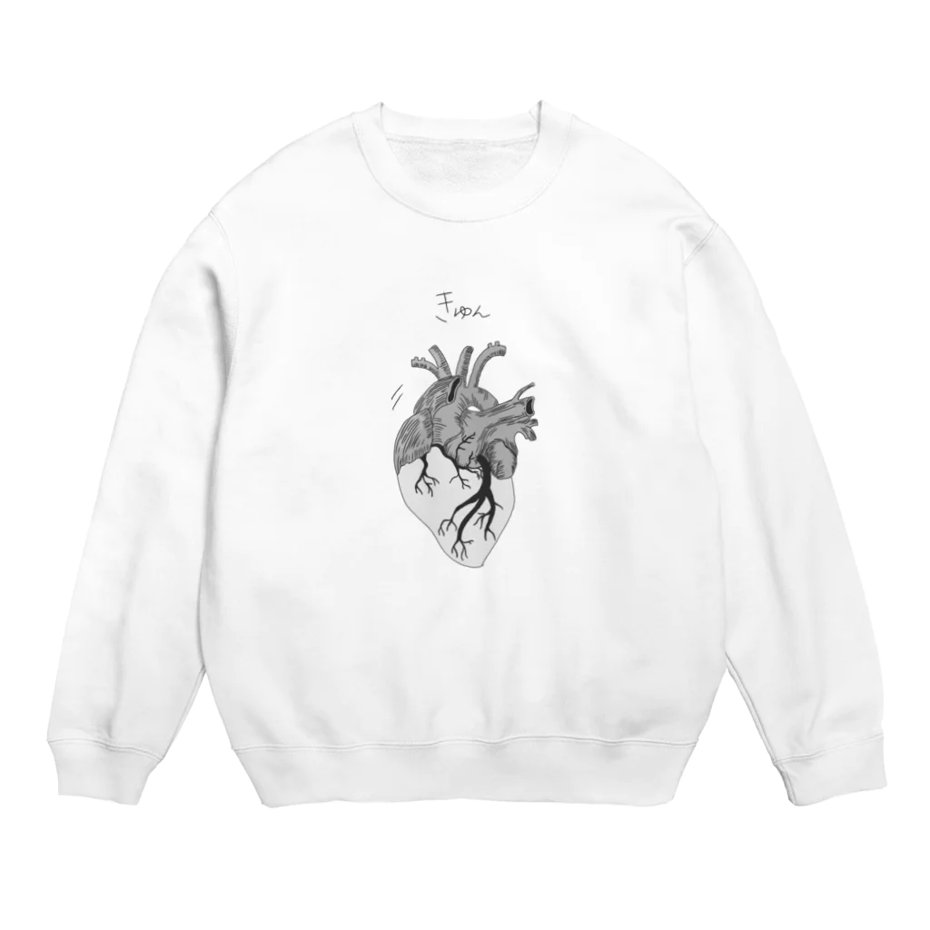 しろいねこのきゅん！ Crew Neck Sweatshirt