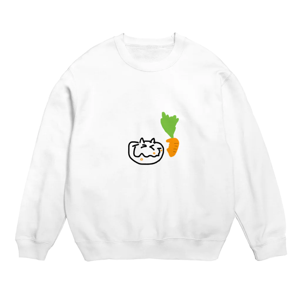 chi--の人参旨し Crew Neck Sweatshirt