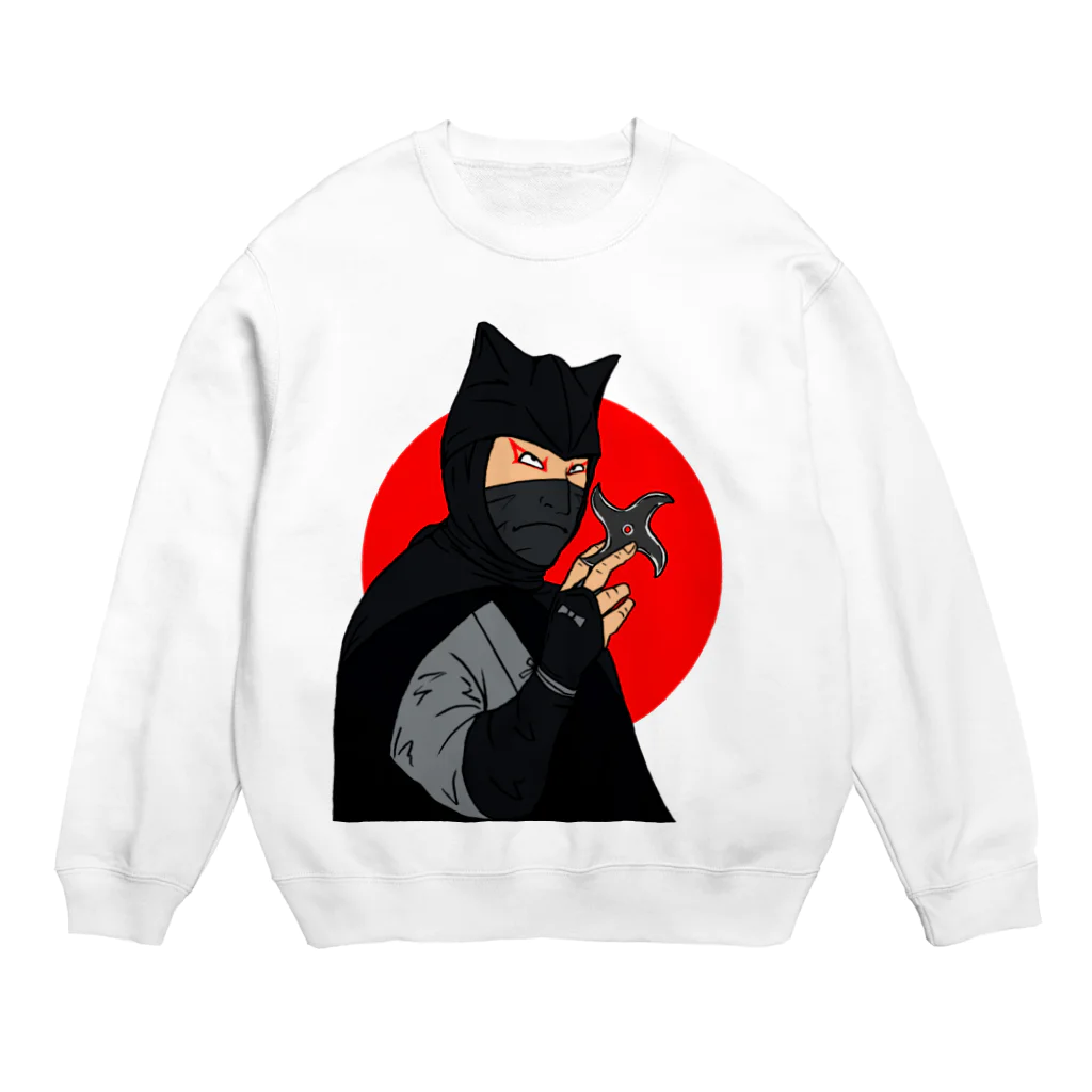 爆弾小僧の怪傑黒頭巾 Crew Neck Sweatshirt