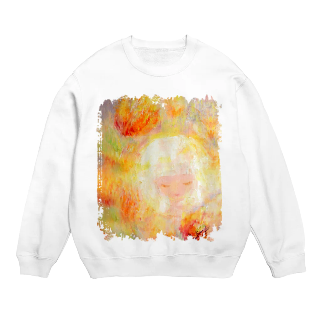 &Earthの花少女1 Crew Neck Sweatshirt