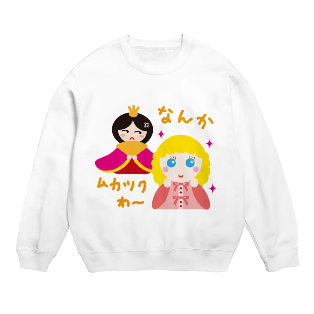 フォーヴァのフランス人形とお雛はん－hina doll and dolls of the world－お雛はんと世界の人形たち－ Crew Neck Sweatshirt