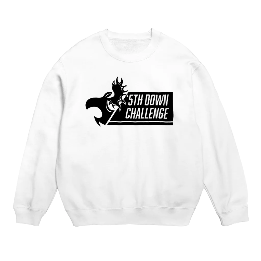 5thdownチャレンジ【NFLアメフト】のムースキンが主役！ Crew Neck Sweatshirt