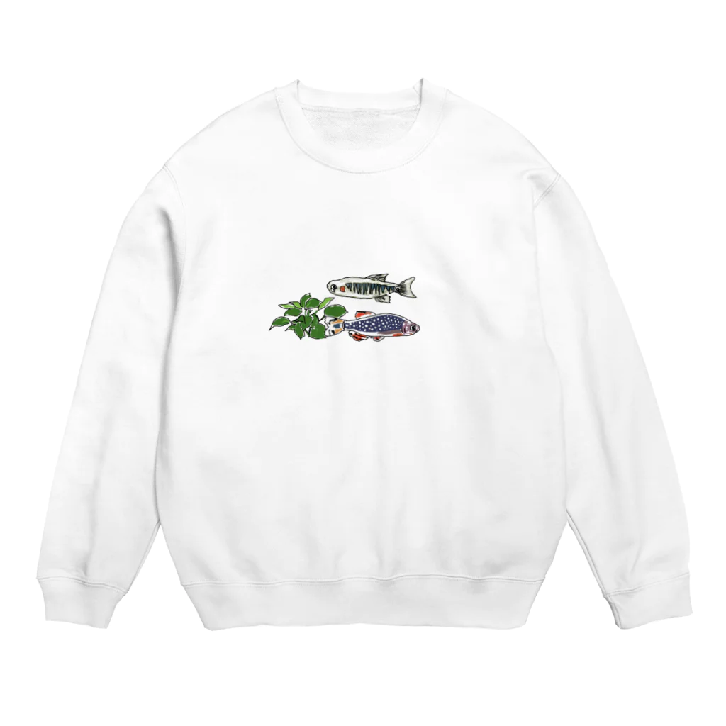 ORIGINAL のPerfectミクロラスボラハナビさん＆ミクロラスボラエリスロミクロンさん Crew Neck Sweatshirt