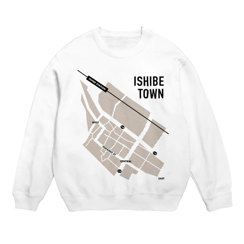 ManaDesignのISHIBE TOWN MAP Crew Neck Sweatshirt