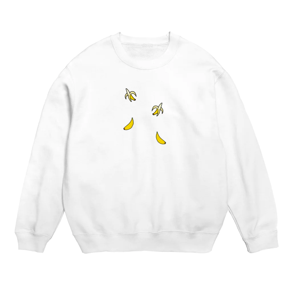 バナナ家のバナナ柄 Crew Neck Sweatshirt