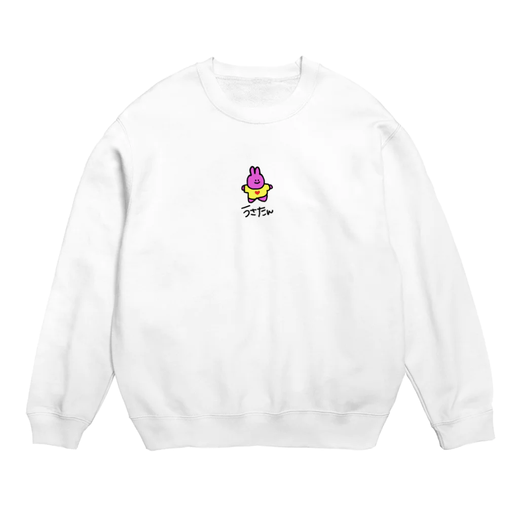 うさたん ( 二頭身うさぎ )のうさたんスウェット Crew Neck Sweatshirt