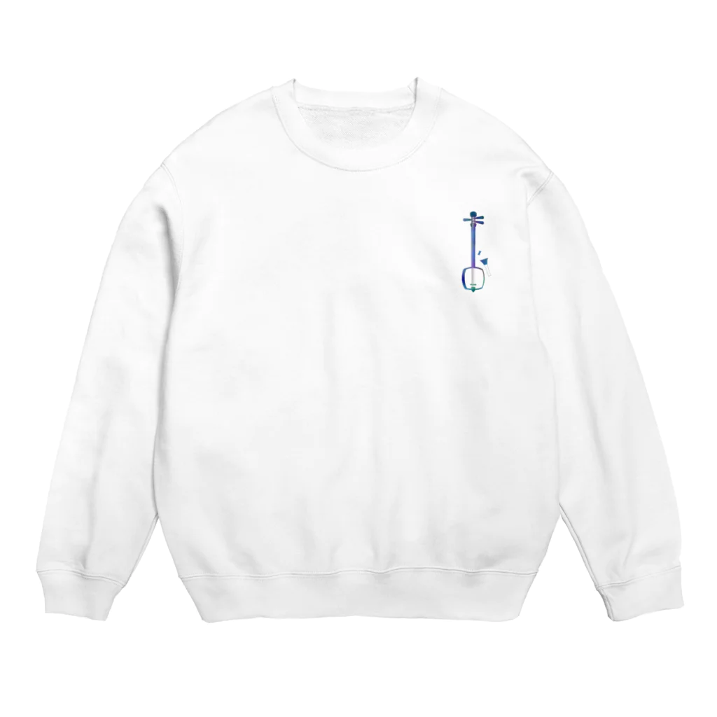 綾錦工房 りこりすの津軽三味線【極光】 Crew Neck Sweatshirt