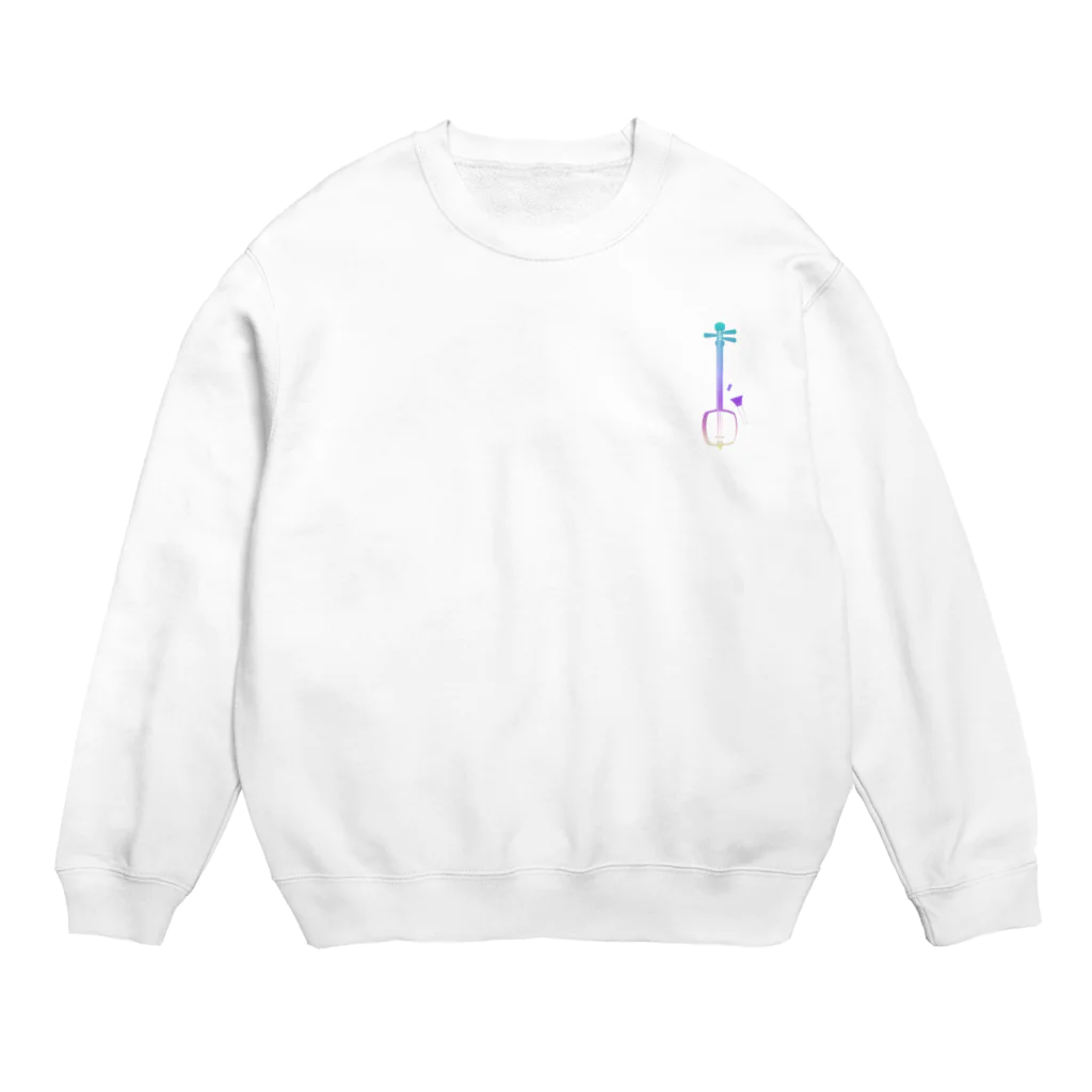 綾錦工房 りこりすの津軽三味線【黎明】 Crew Neck Sweatshirt