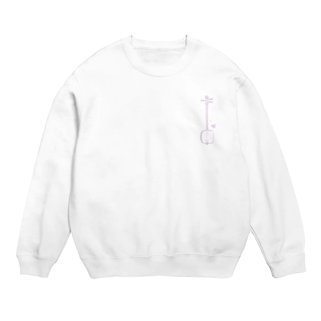 綾錦工房 りこりすの津軽三味線【彩雲】 Crew Neck Sweatshirt