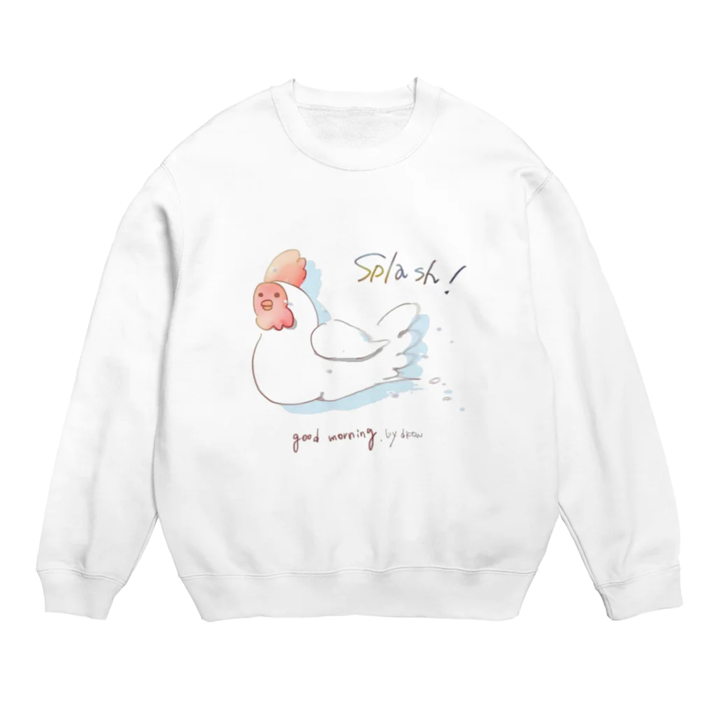 🐓のSPLASH CHICKEN  Crew Neck Sweatshirt