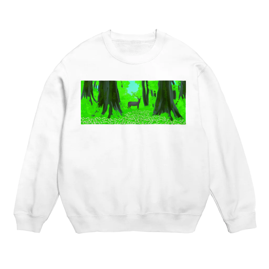 IWAOTHIのお店のエゾシカ原始林 Crew Neck Sweatshirt