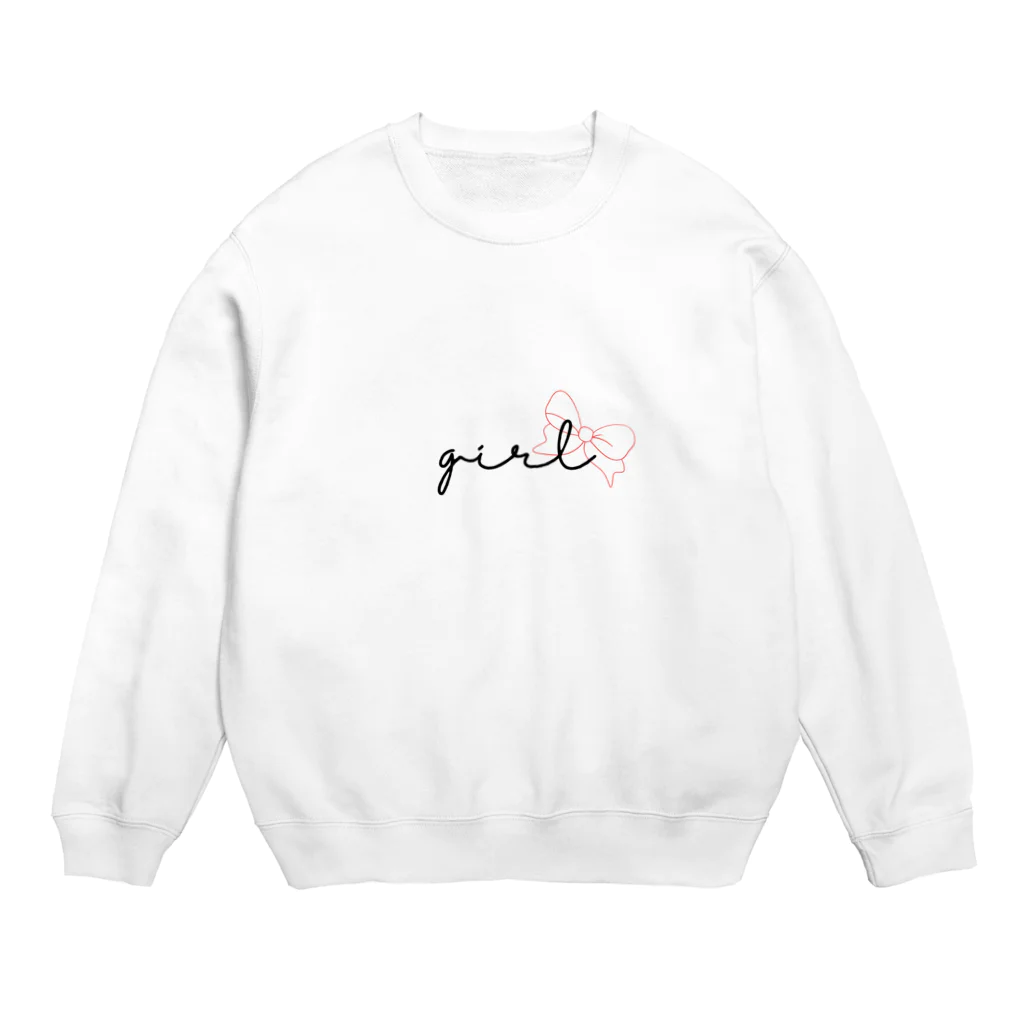 samonshopのgirl(リボン) Crew Neck Sweatshirt