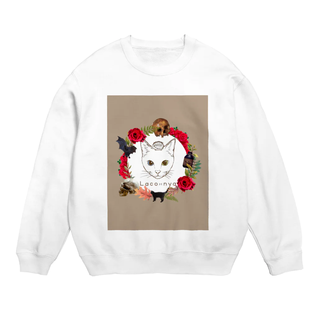 ハンサムシックな猫アクセサリー　Laco-nyaのハロウィンバージョン Crew Neck Sweatshirt