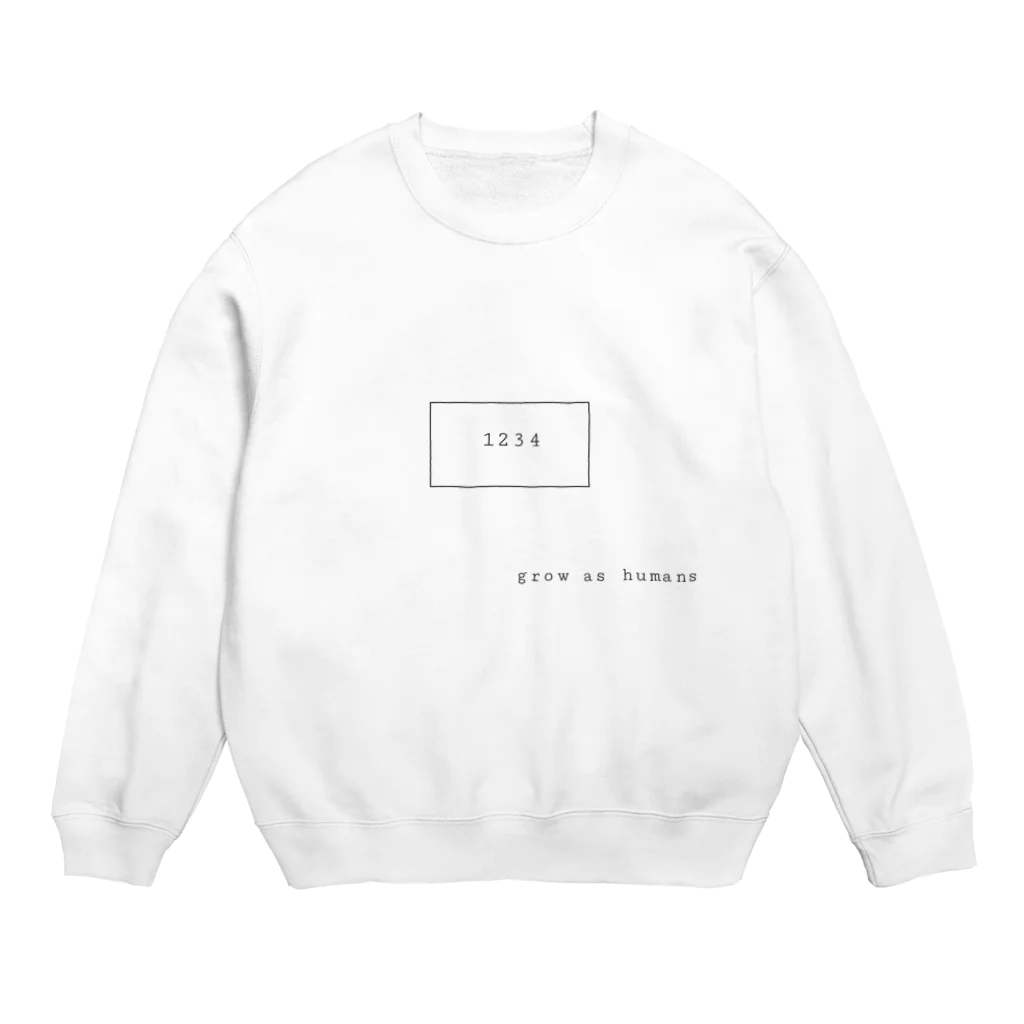 シンプル屋さんのgrow as humans Crew Neck Sweatshirt