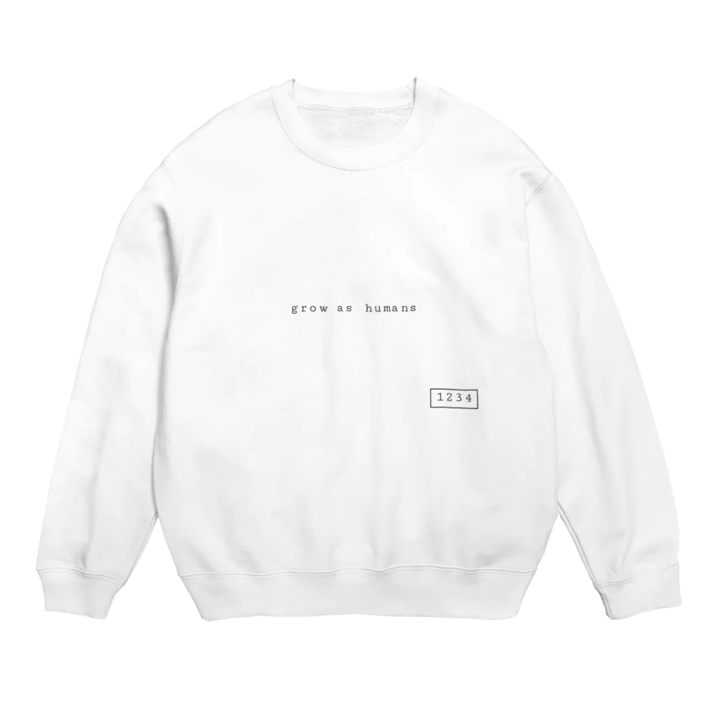 シンプル屋さんのgrow as humans Crew Neck Sweatshirt