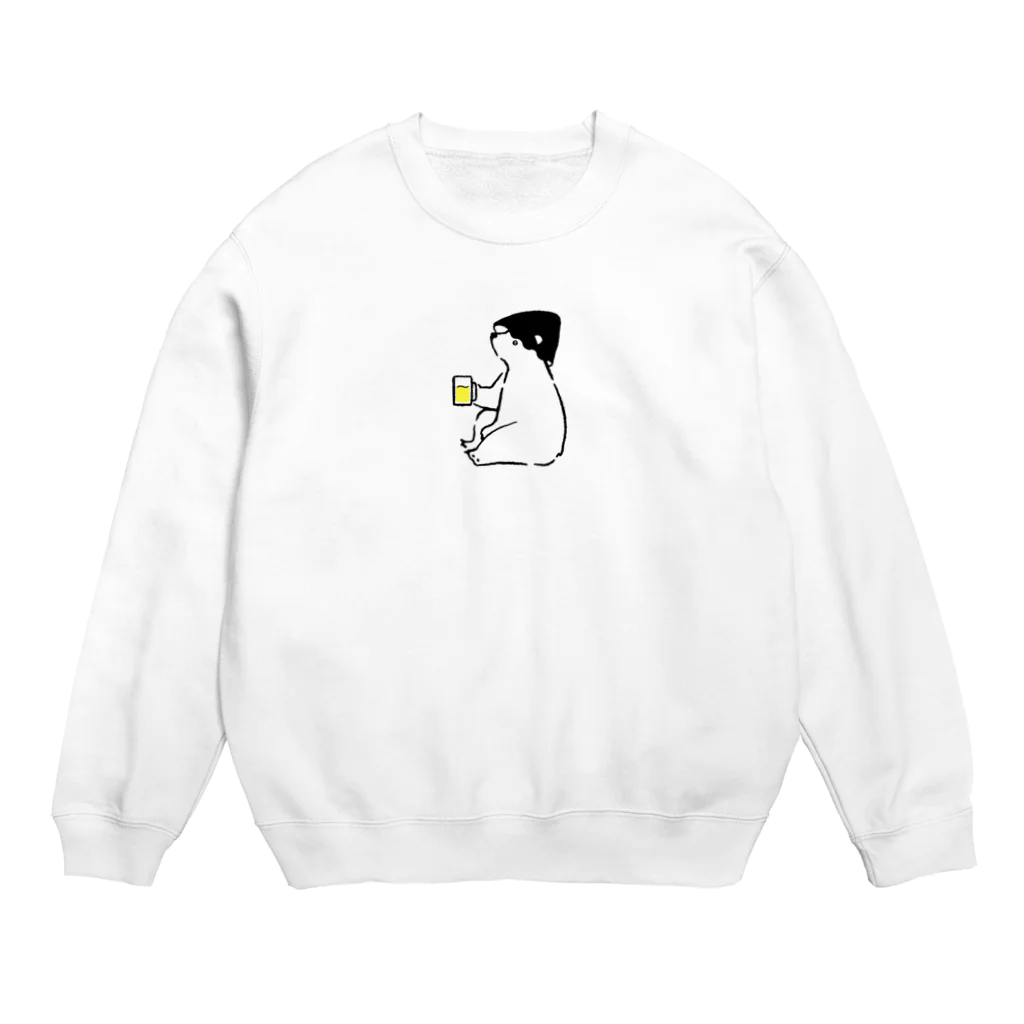 くりん@イラストレーターのオロポるしろくまサウナー Crew Neck Sweatshirt