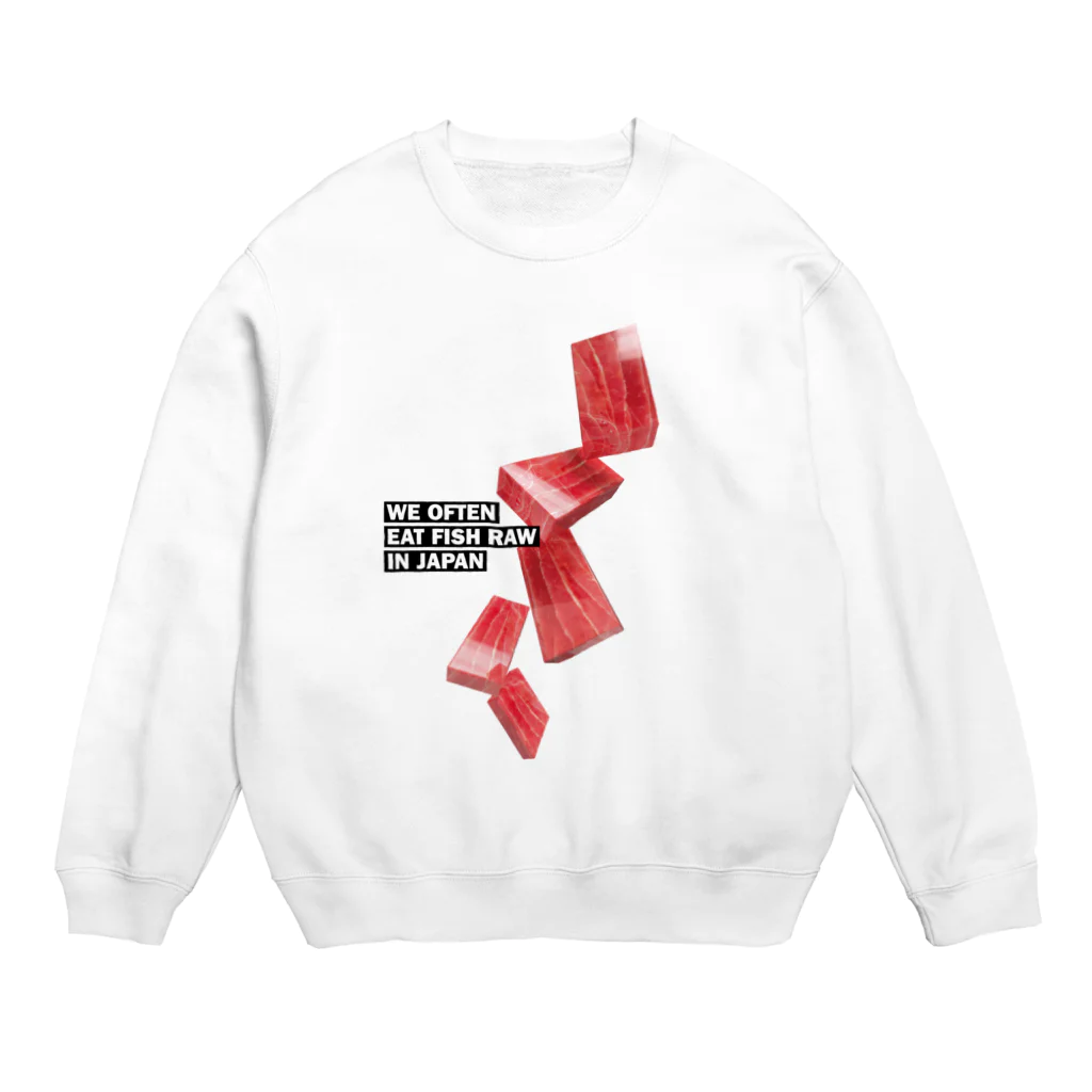 LONESOME TYPE ススの日本ではしばしば魚を生で食べる（まぐろ） Crew Neck Sweatshirt