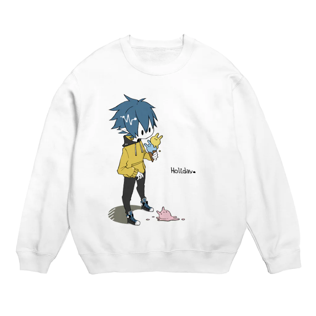 ストレージホイップの【Holiday】アイス溢す編 Crew Neck Sweatshirt