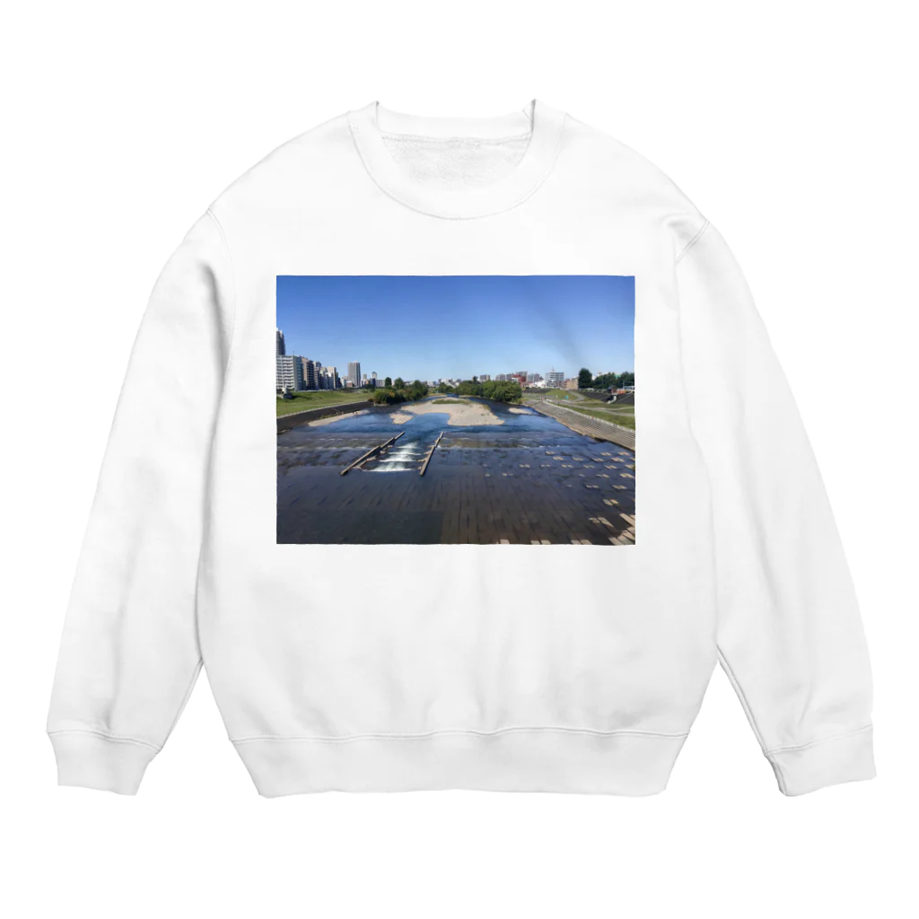 mirumaruのトヨヒラガワｯｺ Crew Neck Sweatshirt