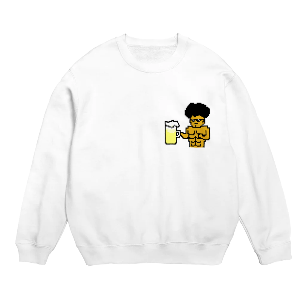 ヒロシオーバーダイブのボディ”ビール”ダー Crew Neck Sweatshirt