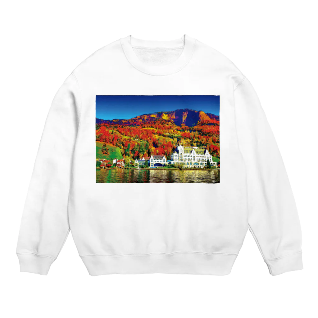 GALLERY misutawoのスイス 秋のヴィッツナウ Crew Neck Sweatshirt